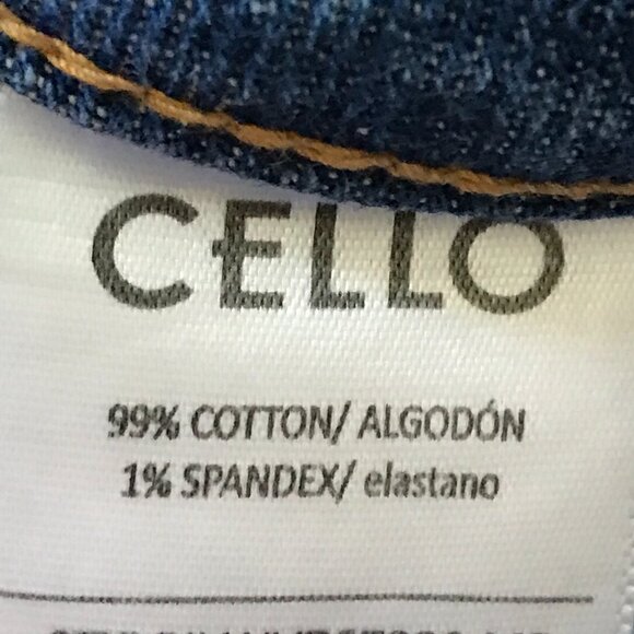 Cello Jeans Women 7 Blue High Rise Distressed Destroyed Raw Hem Medium Wash - Picture 11 of 13